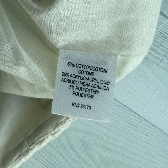 W by Worth Striped Woven Black and White Fringe Skirt X0 - Picture 7 of 7